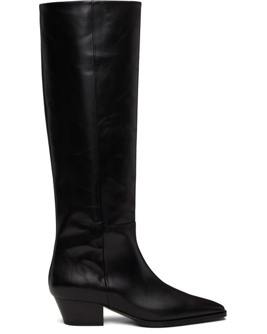 Aeyde Black Medea Tall Boots