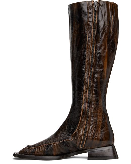 Miista Brown Pats Tall Boots