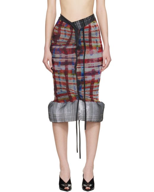 OTTOLINGER Black Mesh Padded Midi Skirt