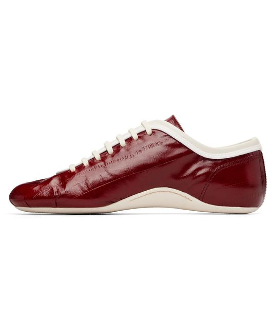 Dries Van Noten Red Ballerina Sneakers