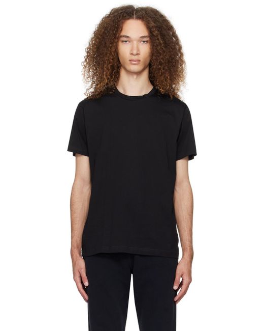 Sunspel Black Riviera T-shirt for men