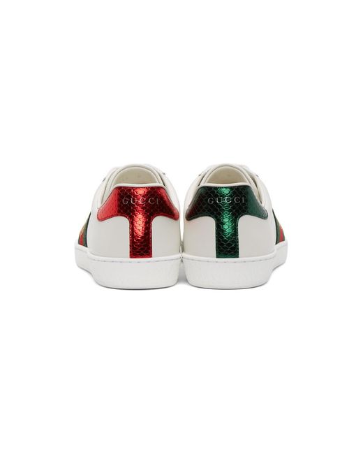 white bee new ace sneakers