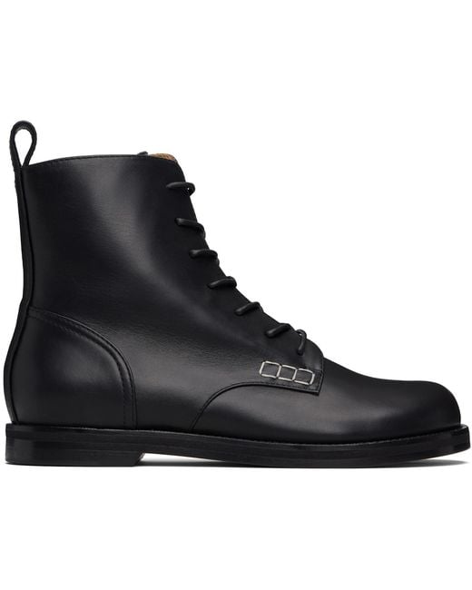 J.W. Anderson Black Loafer Boots