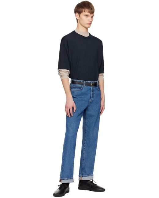 The Row Blue Indigo Morton Jeans for men