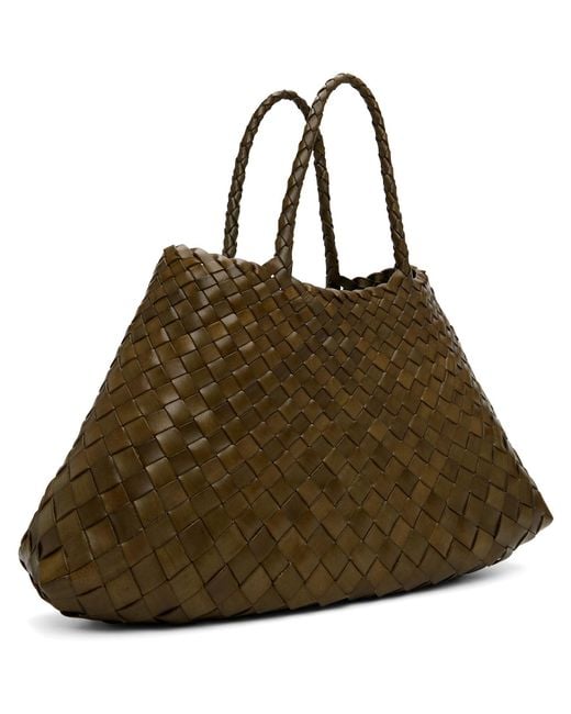 Dragon Diffusion Brown Khaki Santa Croce Small Tote