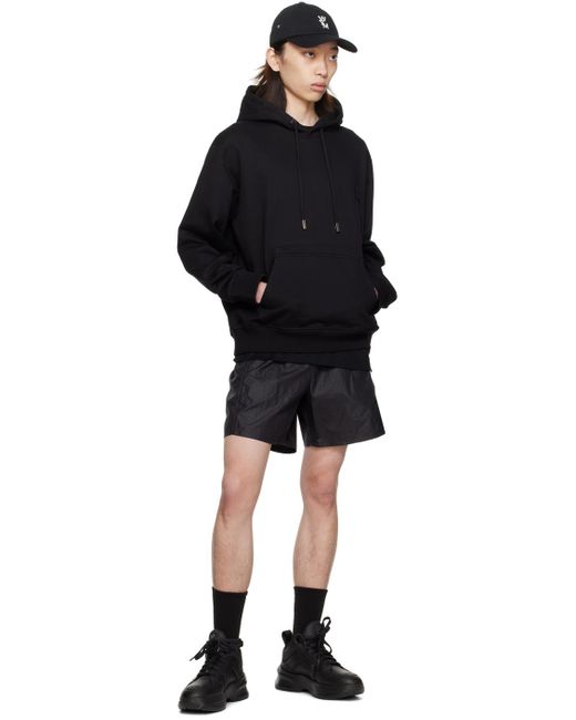 Pull à capuche noir à logo gaufré Wooyoungmi pour homme en coloris Black