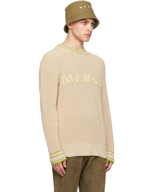 Marni Natural Patches Sweater for men