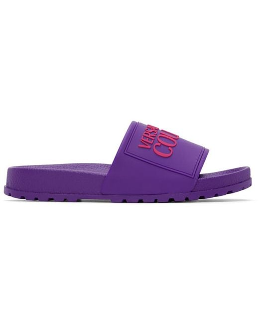 Versace Purple Fondo Slides
