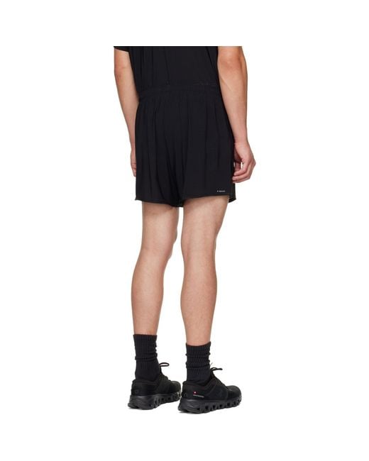 Satisfy Black Space-O 5 Running Shorts for men