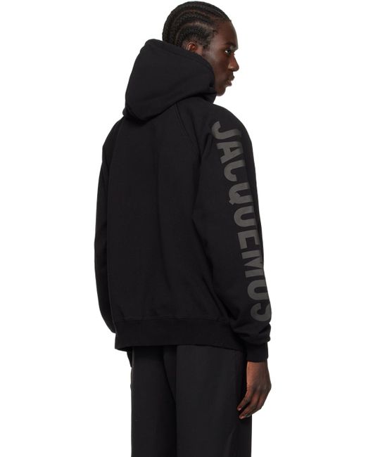 Pull à capuche 'le hoodie typo' noir - les classiques Jacquemus pour homme en coloris Black