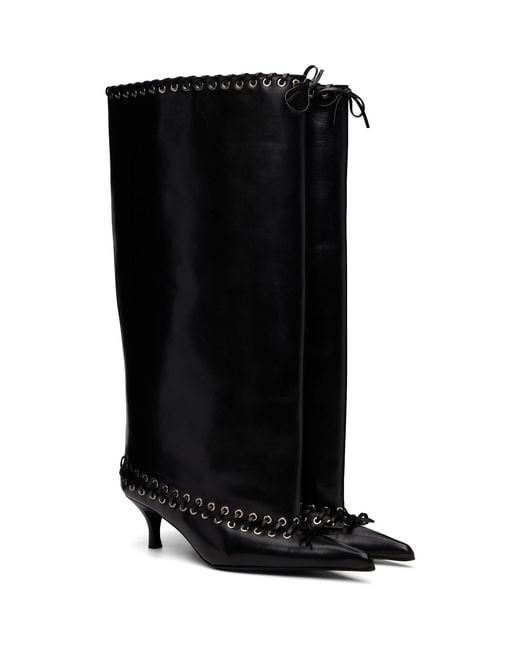 August Barron Black Level Tall Boots