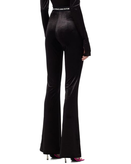 Versace Black Flared leggings