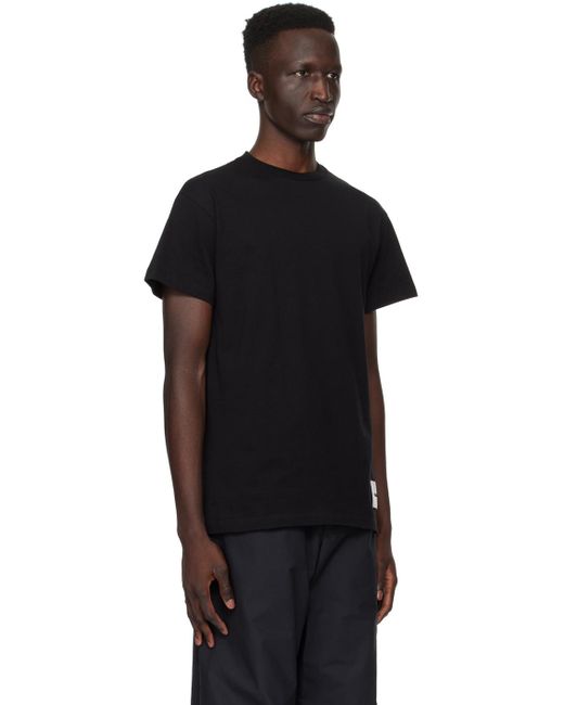 Jil Sander Three-pack Black T-shirts for men