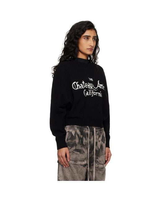 Amiri Black Chateau Sweater