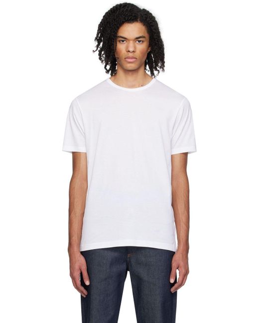 Sunspel Classic T-shirt in White for Men | Lyst