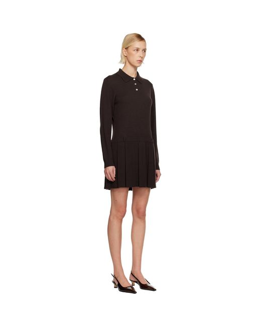 Sandy Liang Black Hague Sweater Minidress