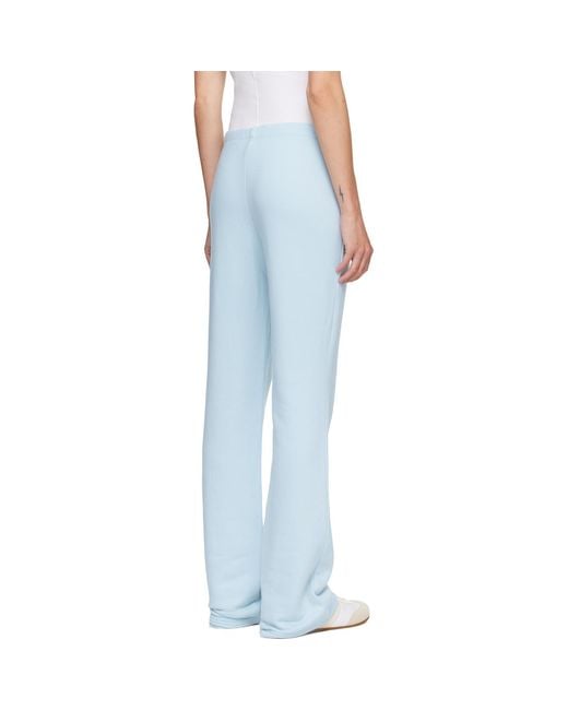 Skims Blue Drapey French Terry Straight Leg Lounge Pants