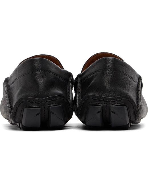 Polo Ralph Lauren Black Anders Leather Driver Loafers for men