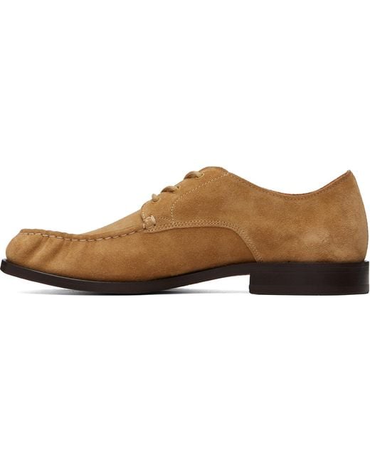 A.P.C. Brown Tan Suede Derbys for men