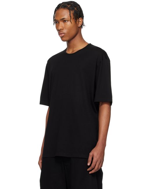 メンズ Lemaire ブラック リラックス Tシャツ Black