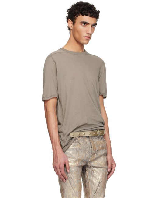 メンズ Rick Owens グレー Hollywood Level Tシャツ Multicolor