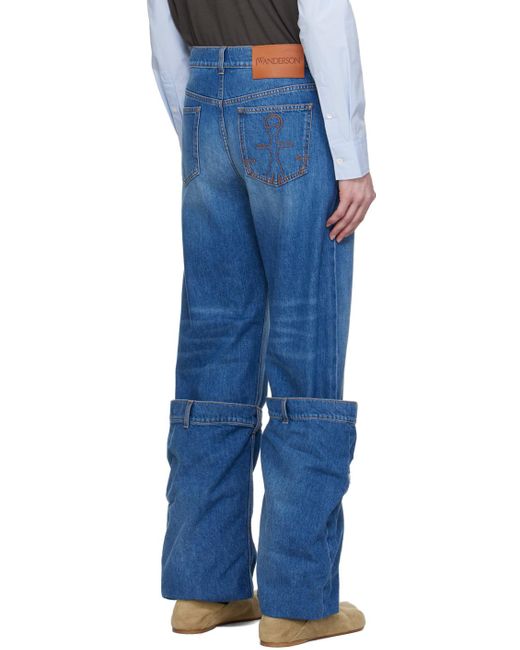 J.W. Anderson Ssense Exclusive Blue Jeans for men