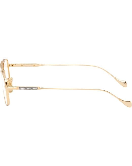 Cutler & Gross Brown The Great Frog Edition Bowie Rectangle Glasses for men