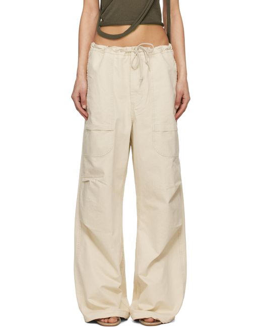 Entire studios Natural Off- Barren Cargo Trousers