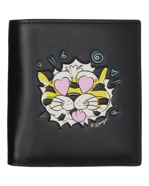 KENZO Metallic Paris Wild Tiger' Mini Fold Wallet for men