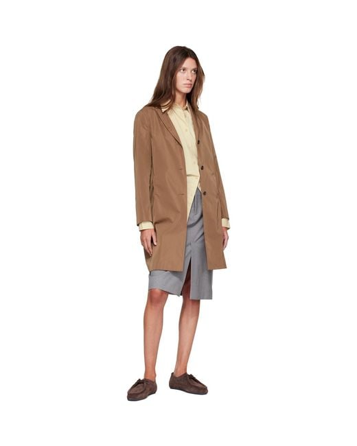 Jil Sander Brown Tan Radzimir Coat