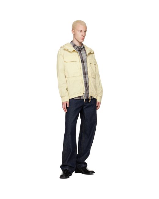 C P Company Natural Micro-Reps Hooded Lens Overshirt for men