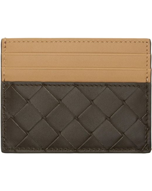Bottega Veneta Black Intrecciato Credit Card Holder for men