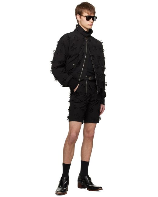 JUNTAE KIM Black Ssense Exclusive Shorts for men