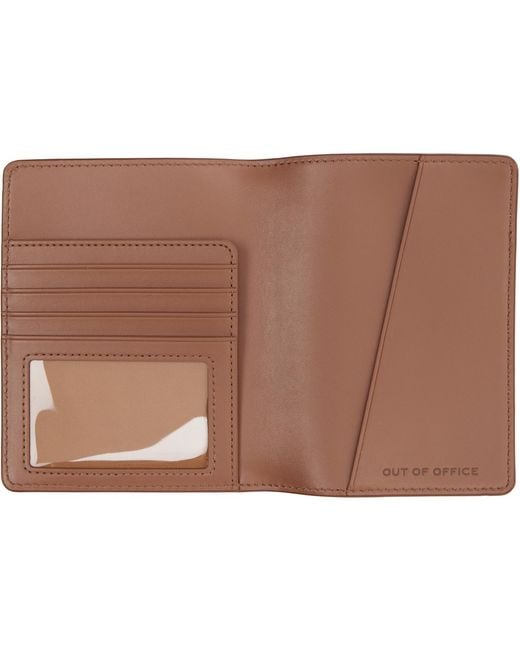 Marc Jacobs Brown 'The Passport Case' Passport Holder