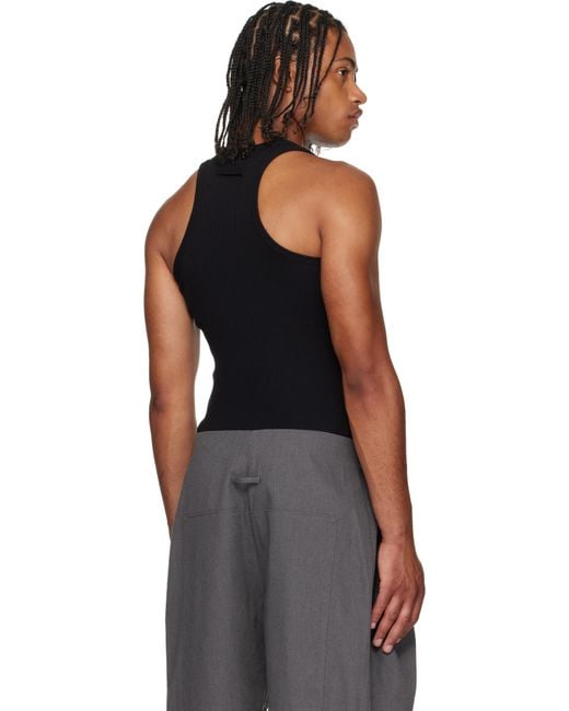 Jean Paul Gaultier Black 'The Piercing' Tank Top for men