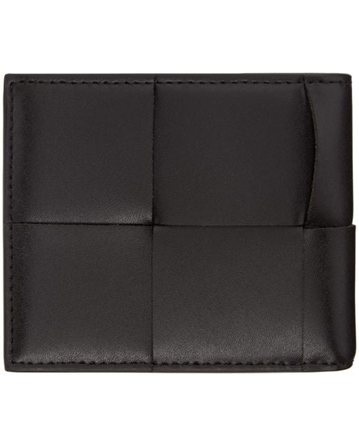 Bottega Veneta Black Cassette Bi-fold Wallet for men