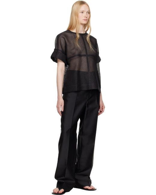 Issey Miyake Black Papyrus T-Shirt