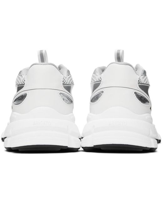 Axel Arigato Black White & Silver Marathon Sneakers