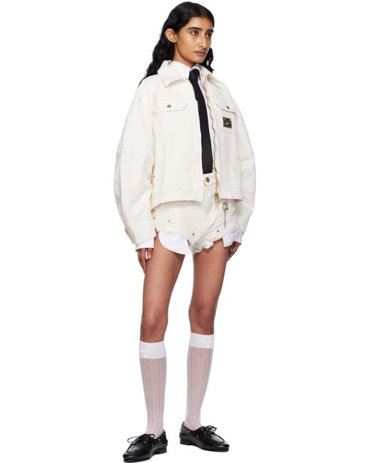 Willy Chavarria White Off- Stockton Jacket