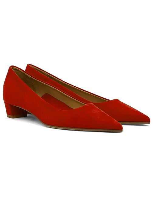 Aeyde Black Judi Kid Suede Heels