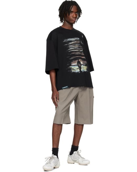 NAMESAKE Black Mayo Oversized 1900 T-Shirt for men