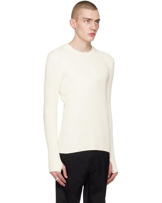 Helmut Lang Black Off- Cutout Sweater for men