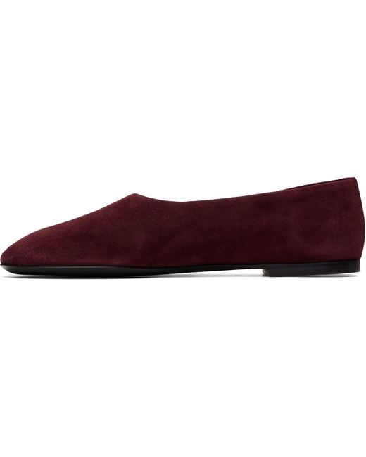 Proenza Schouler Purple Burgundy Glove Ballerina Flats
