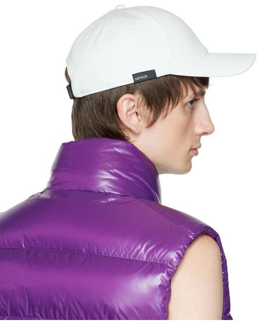Moncler Purple Off- Embroide Cap for men