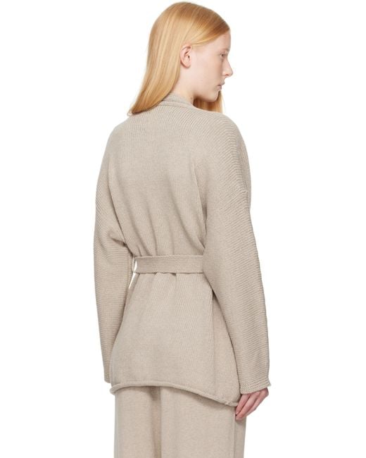 Lauren Manoogian Natural Taupe Coto Cardigan