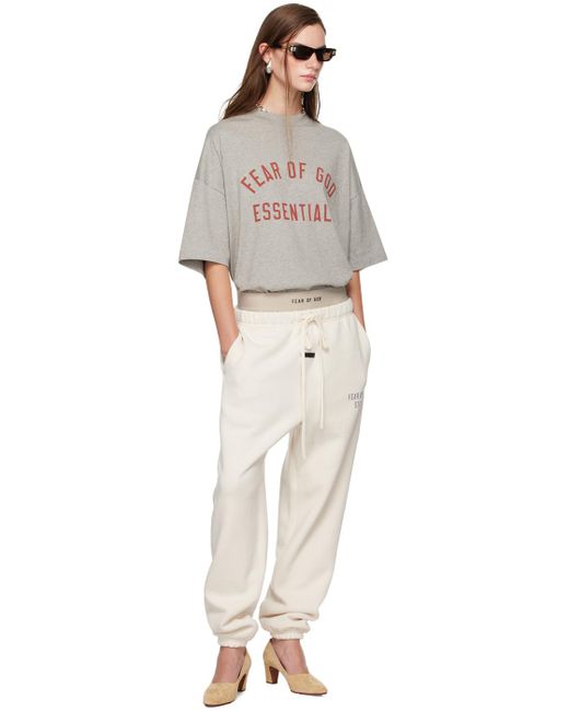 Fear Of God White Off- Essentials Sweatpants