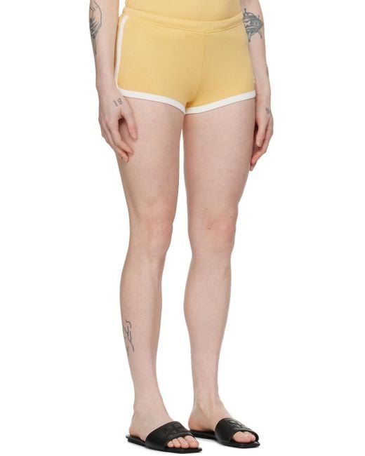 Courreges Multicolor Yellow Contrast Shorts
