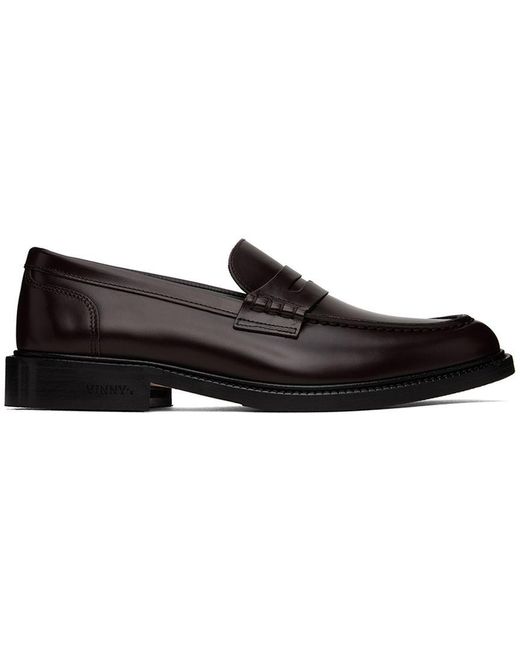 VINNY'S Brown Townee Loafers in Black for Men Lyst