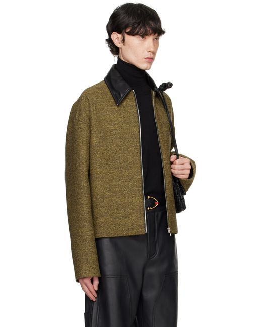 Bottega Veneta Black Cotton Frise Jacket for men