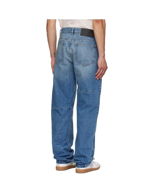 MM6 by Maison Margiela Blue Straight-Leg Jeans for men